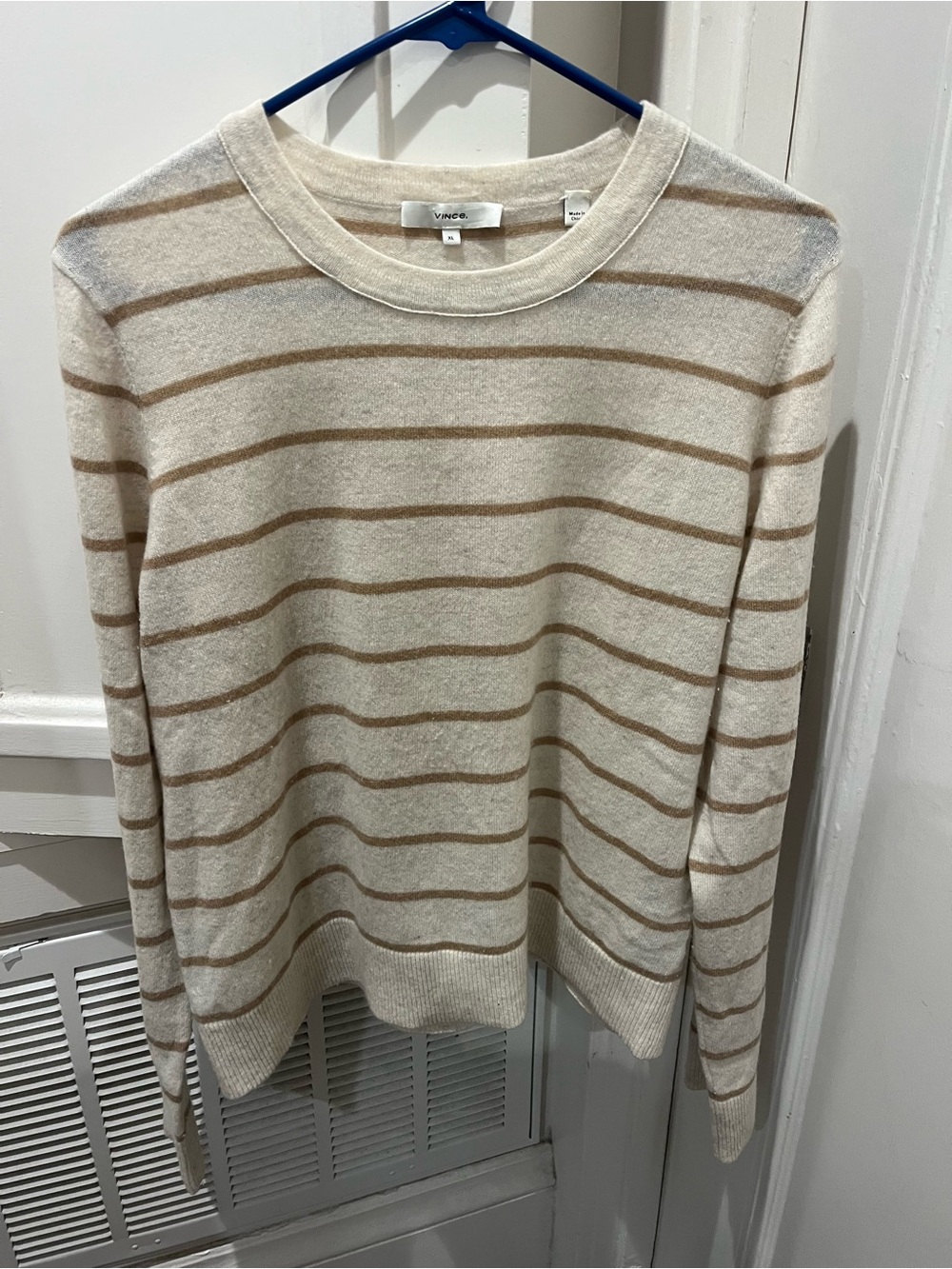 Vince striped cashmere sweater